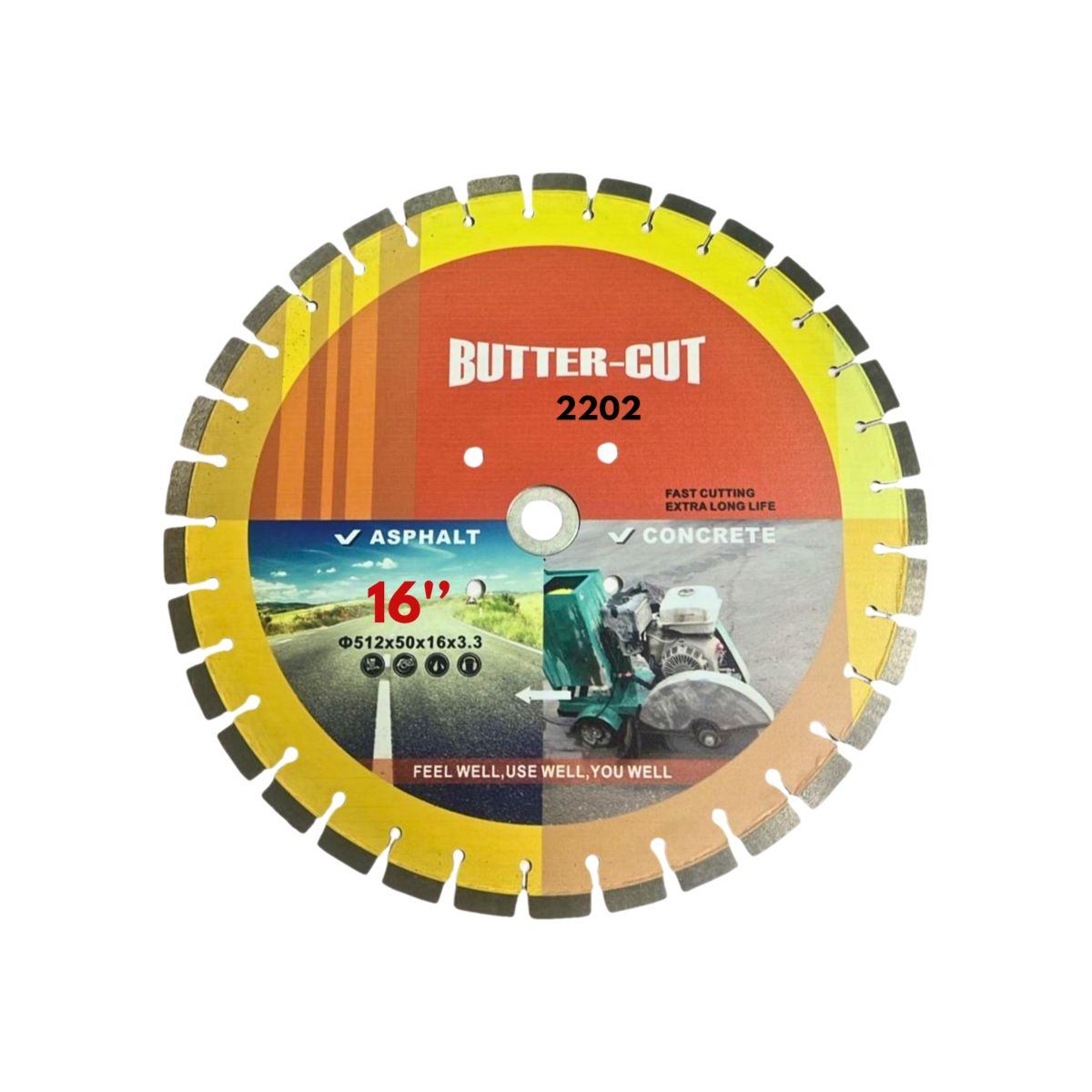 SILVER BRAZED CONCRETE CUTTING BLADE 16 Inch